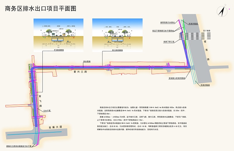 武汉中央商务区排水出口项目